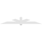Ekena Millwork Kennewick Architectural Grade PVC Gable Bracket, 108"W x 18"H x 4"D x 6"F, 4/12 Pitch GBP108X18X0406KEN00 - alternate 4